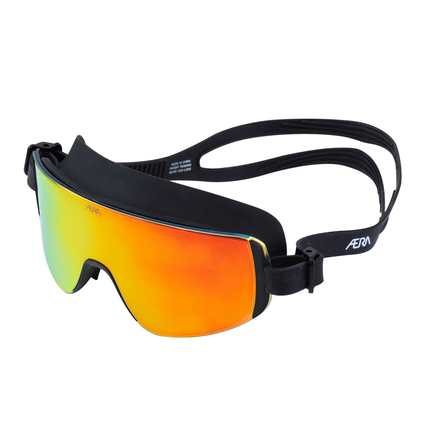 Fire Swimming Goggles Top Left