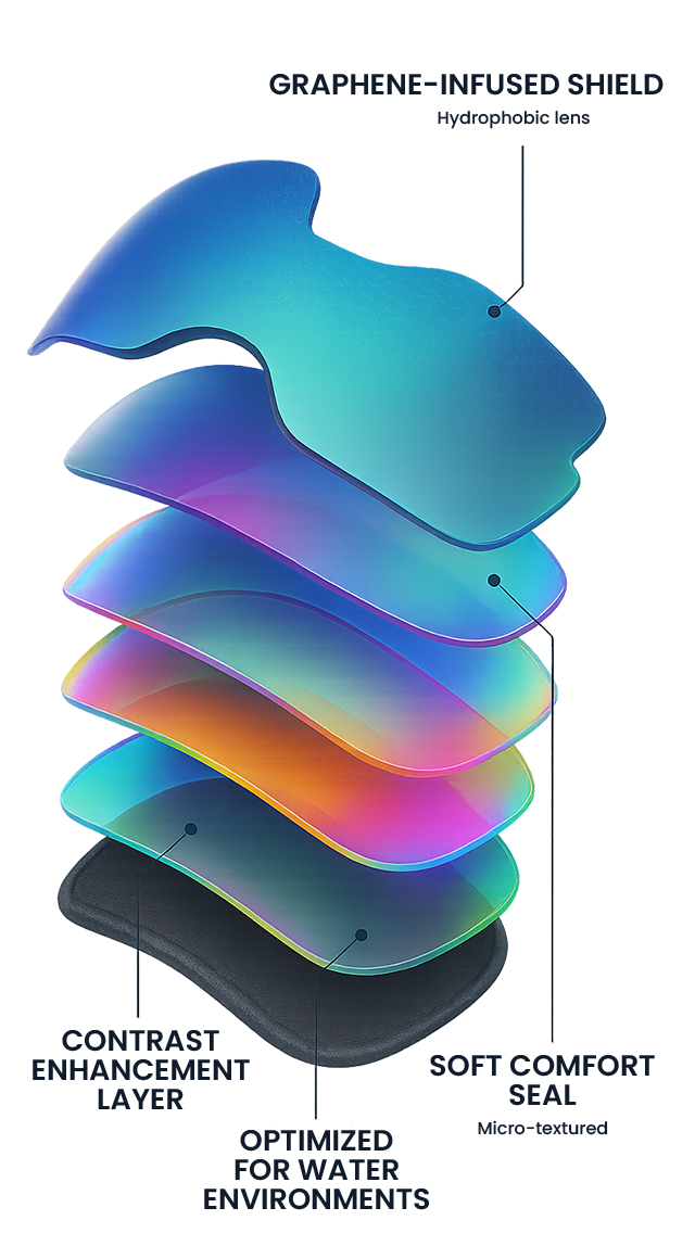 Stacked graphic showing CHROMAS lens