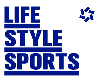 Blue 'Lifestyle Sports' text on a white background