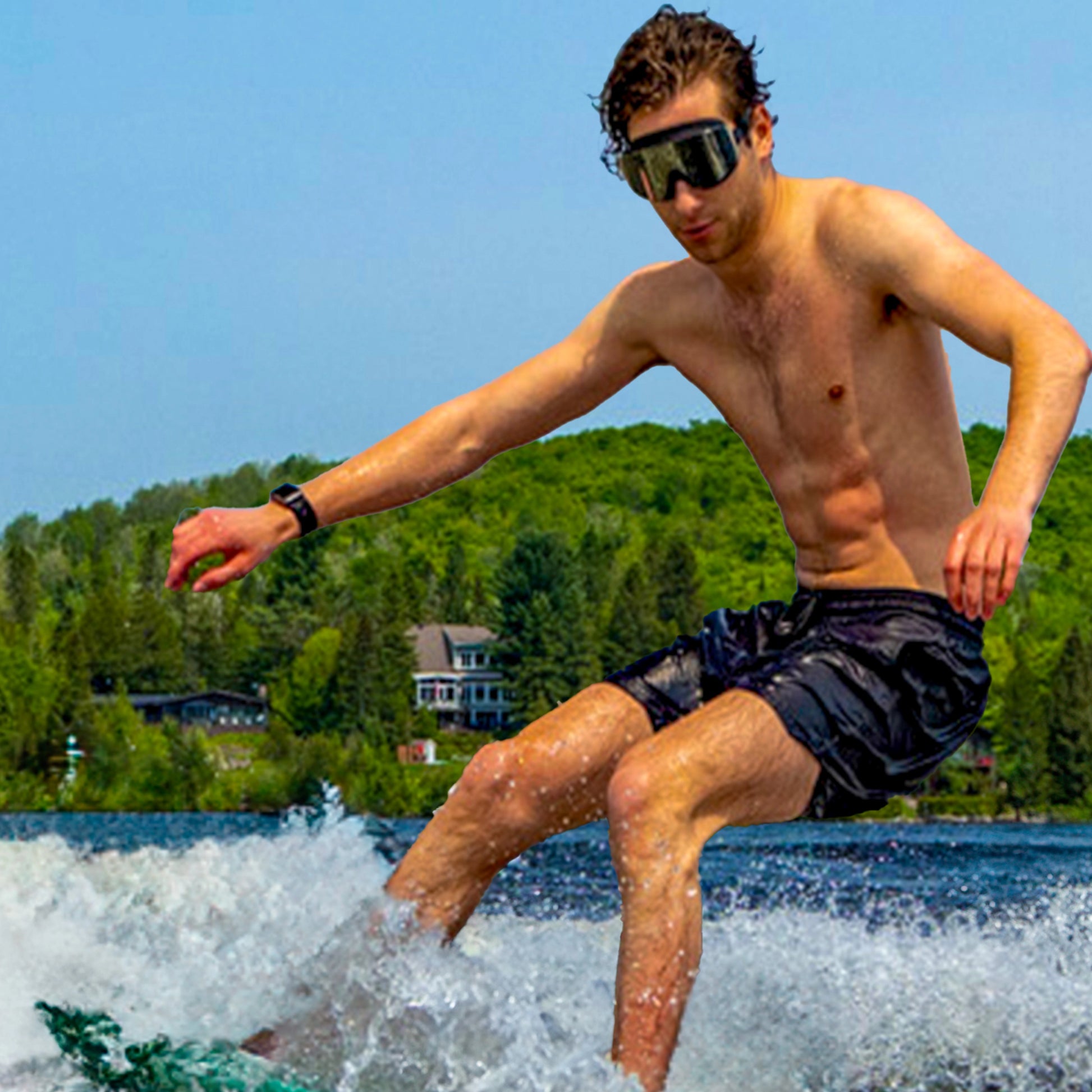 wakeboarding goggles ÆRA Frameless Ultralight – Watersports Swim Goggle With Nanotech Anti-Fog | UV Protection