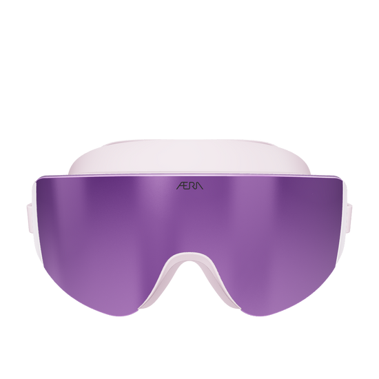 3D model of ÆRA Sports Blushwave swim goggles, showcasing sleek design and high-performance lenses from all angles