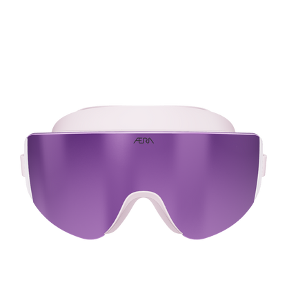 3D model of ÆRA Sports Blushwave swim goggles, showcasing sleek design and high-performance lenses from all angles